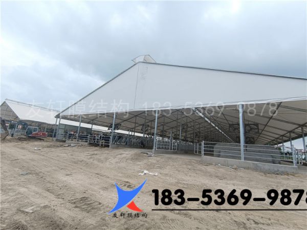 德州禹城倫鎮(zhèn)視界牧業(yè)膜結(jié)構(gòu)牛舍